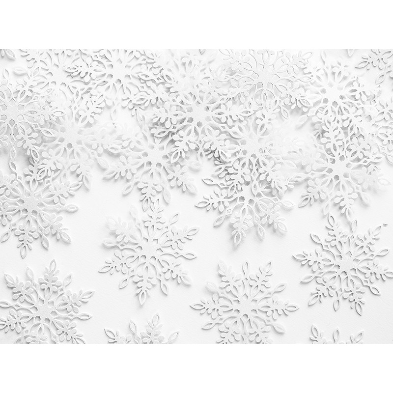 20 Snowflake Decorations 3cm x 6cm