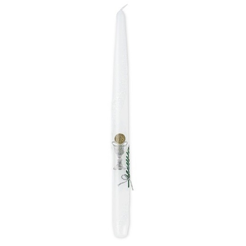 4 long faith candles 28cm