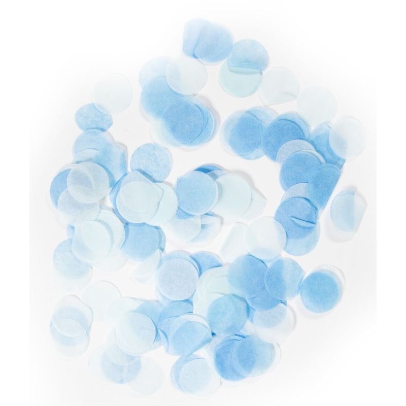 Baby party confetti blue