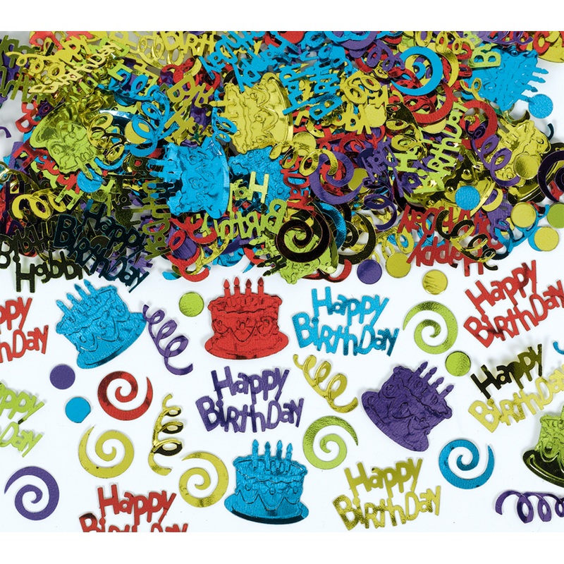 Birthday confetti colorful cake 70g