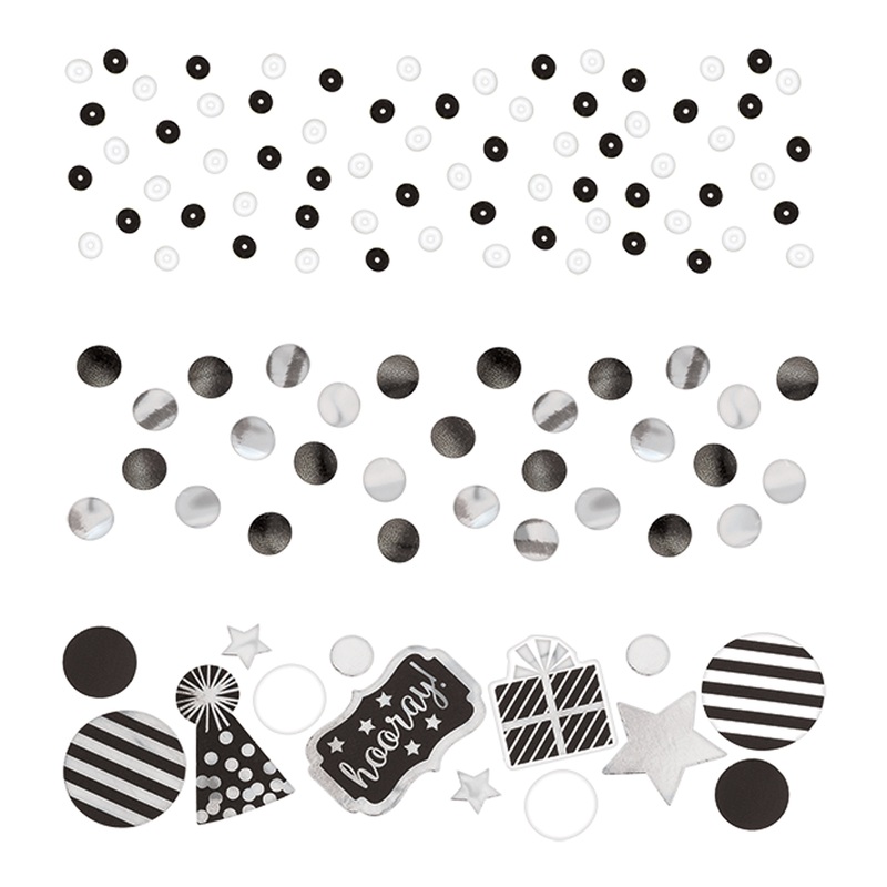 Black and white confetti package 34g