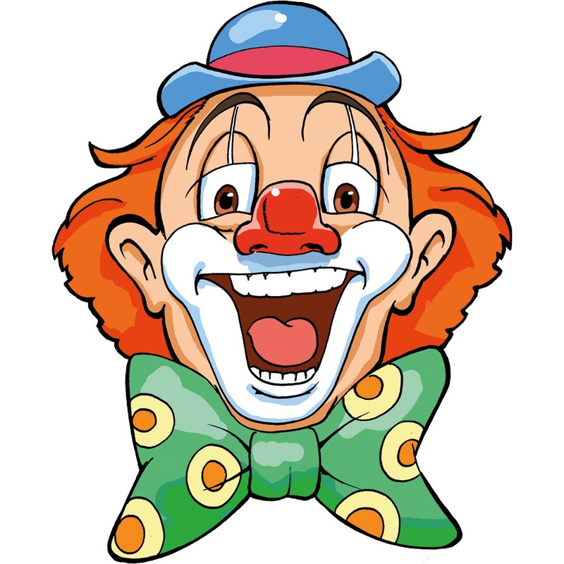 Clown head wall decoration
