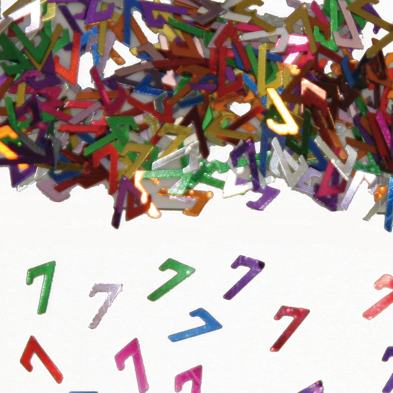 Colorful confetti 7th birthday
