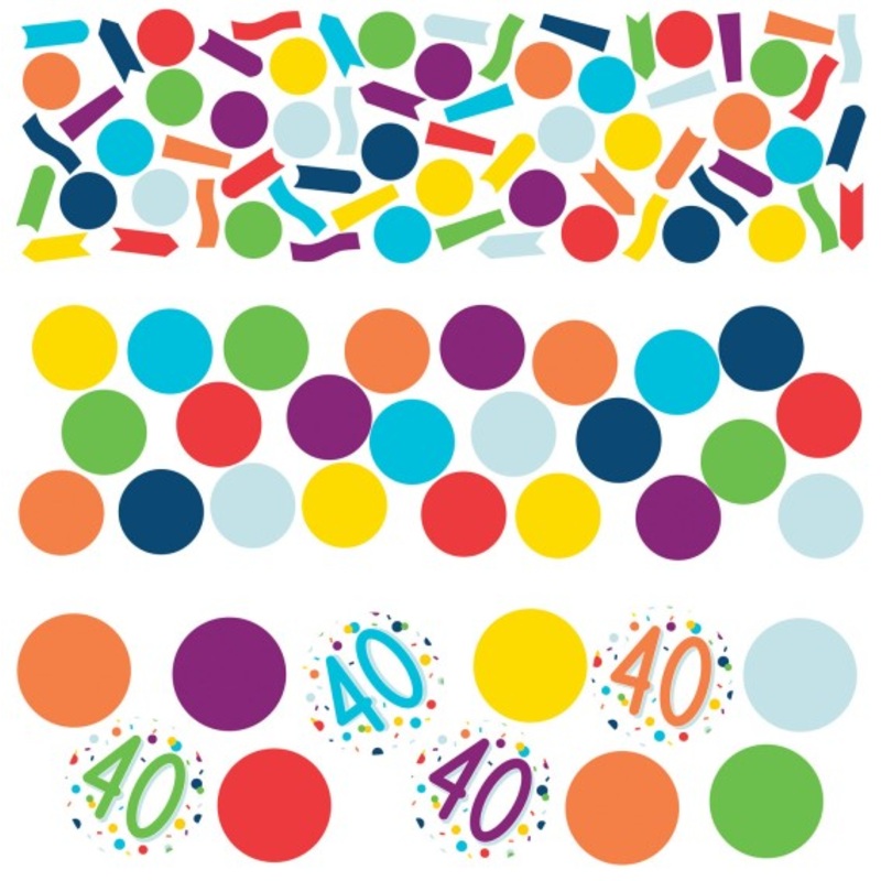 Confetti party 40th birthday confetti 34g