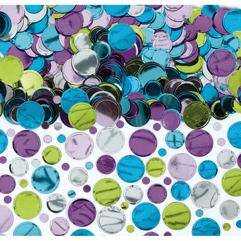 Confetti slices from foil