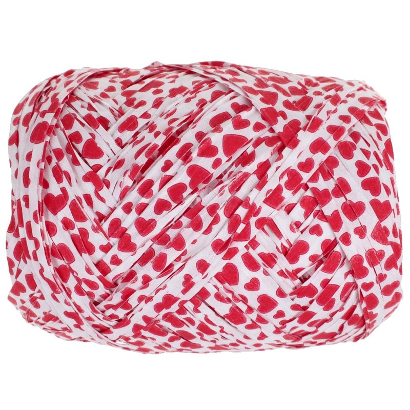 Decorative heart raffia 20m x 6mm