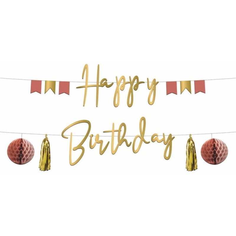 Golden Dusk Birthday Garland