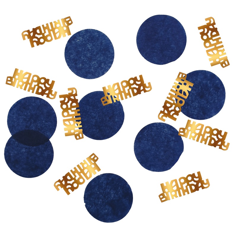 Happy Birthday confetti 25g Elegant blue