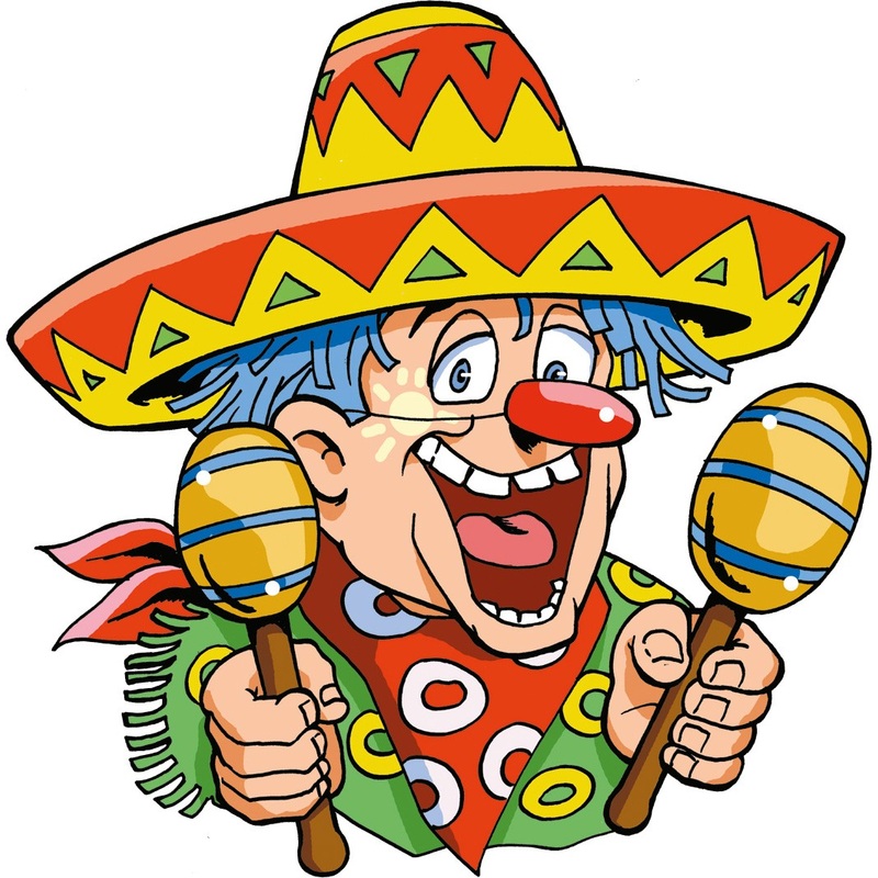 Mexican clown mural