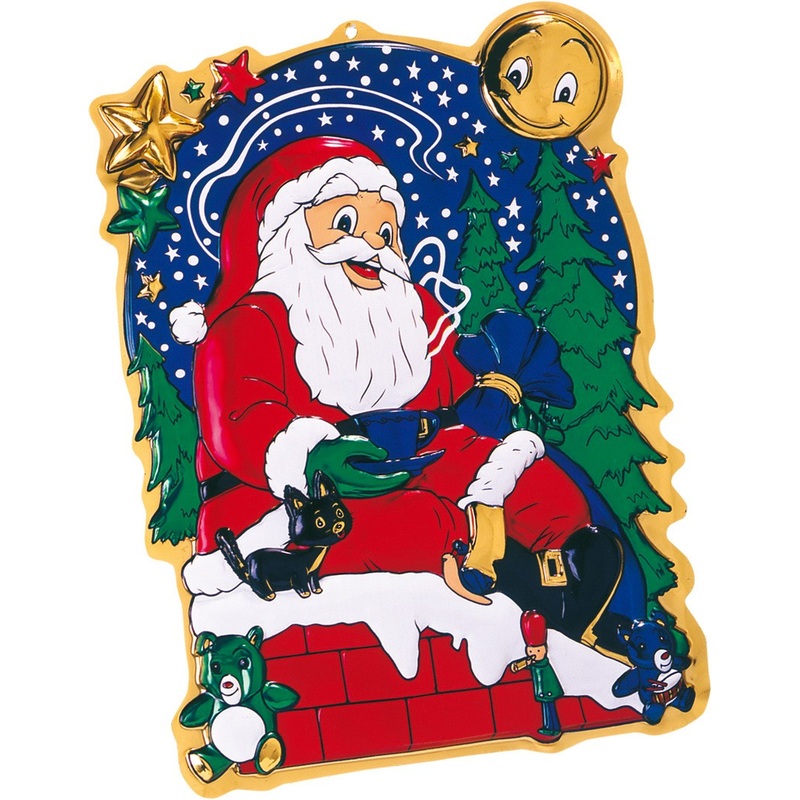 Santa Claus metal optics picture