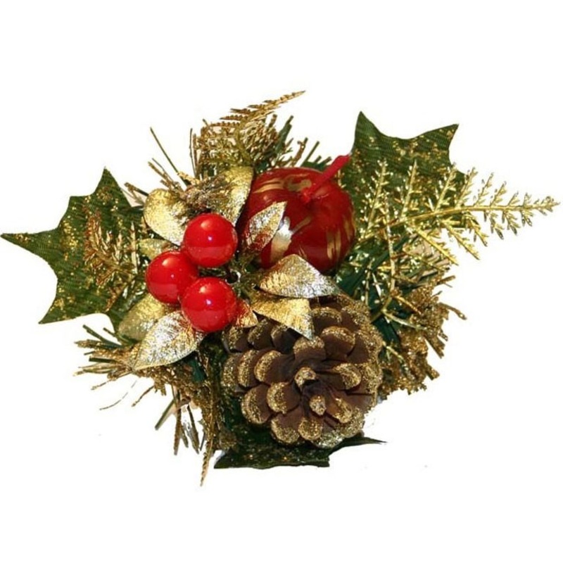 Small Christmas arrangement gold
