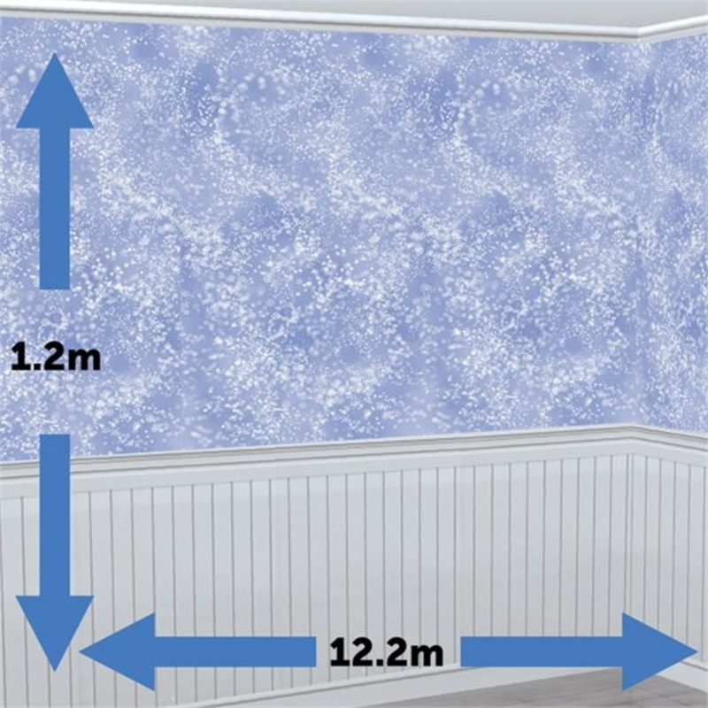 Snow storm wall backdrop 1.2 x 12.2m