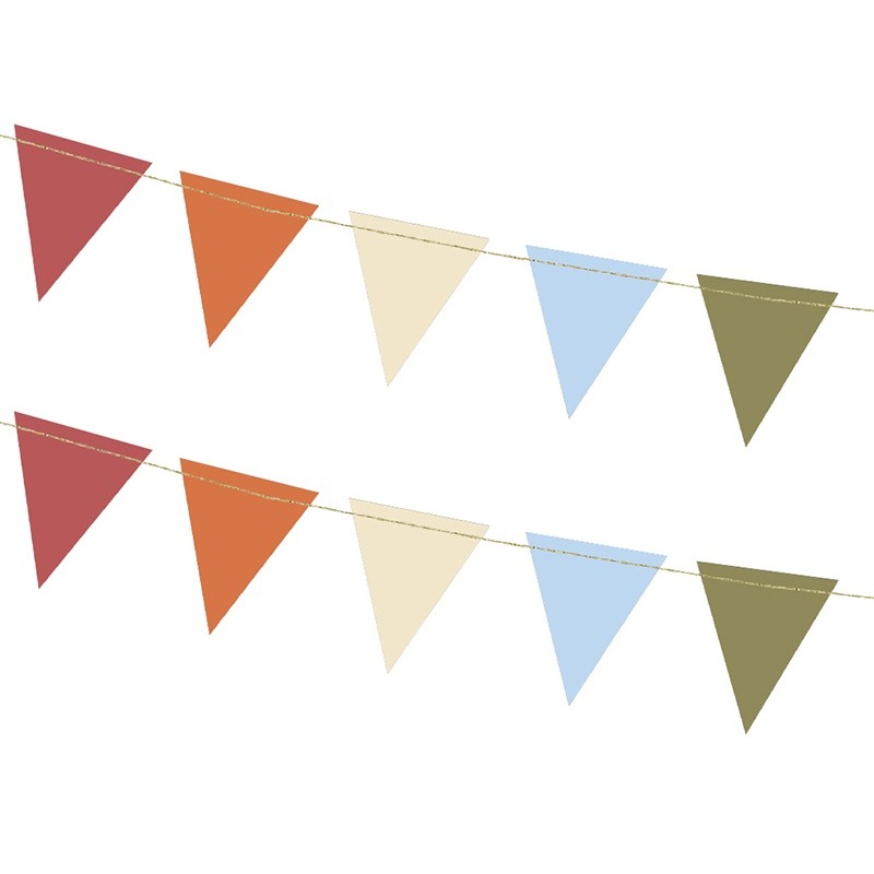 2 pennants retro-forest colored 1.50 m