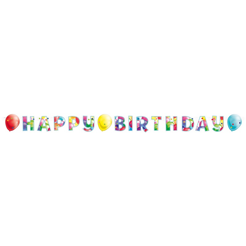 Balloon Carnival Birthday garland 1.74m