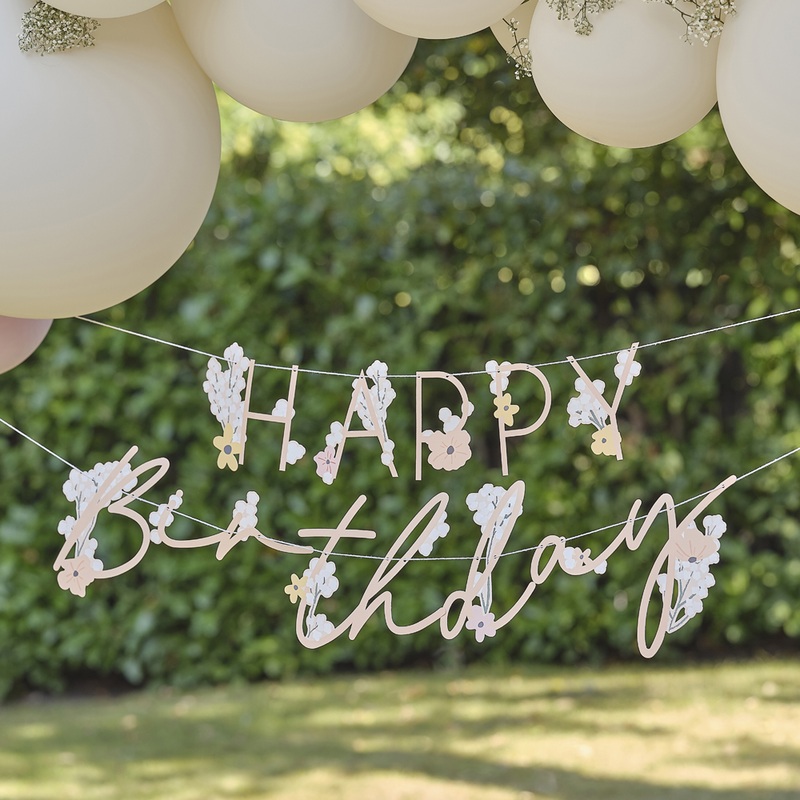 Birthday garland sea of flowers 1.5m