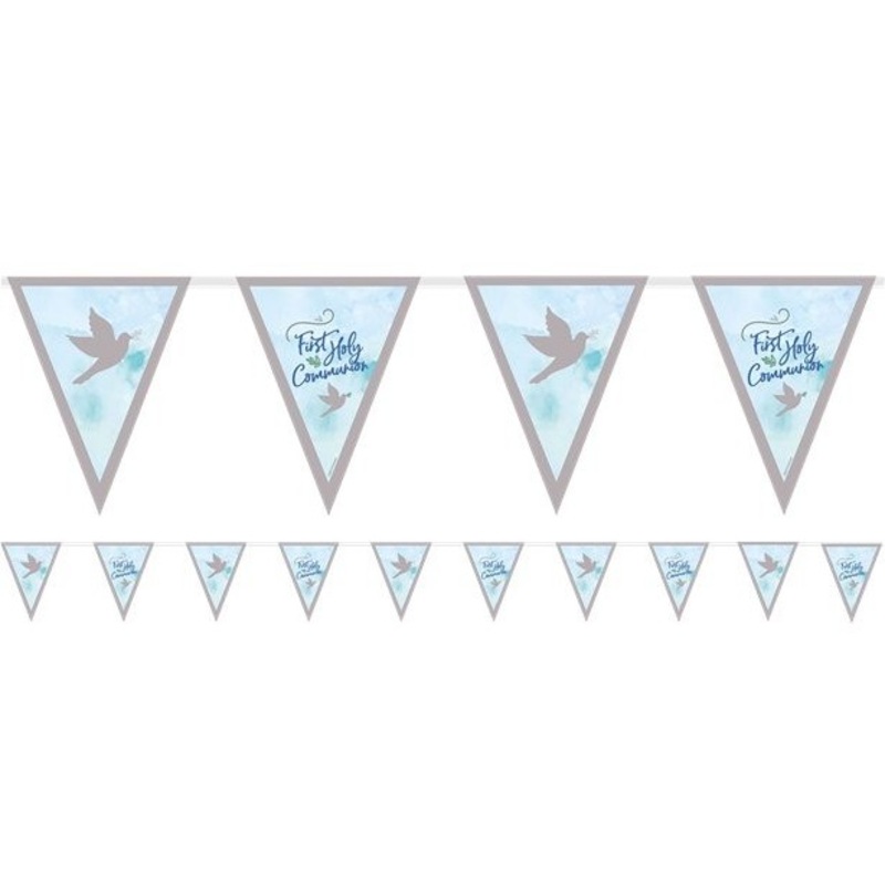Blue communion pennant chain 4m
