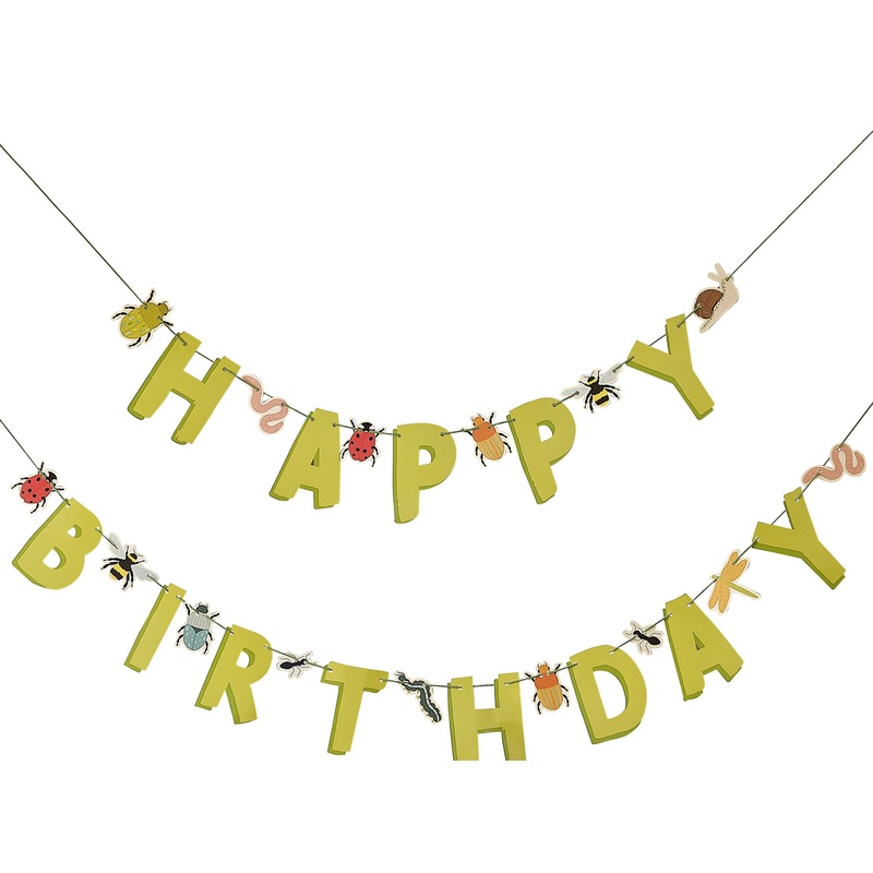 Colorful Beetle Parade Birthday Garland