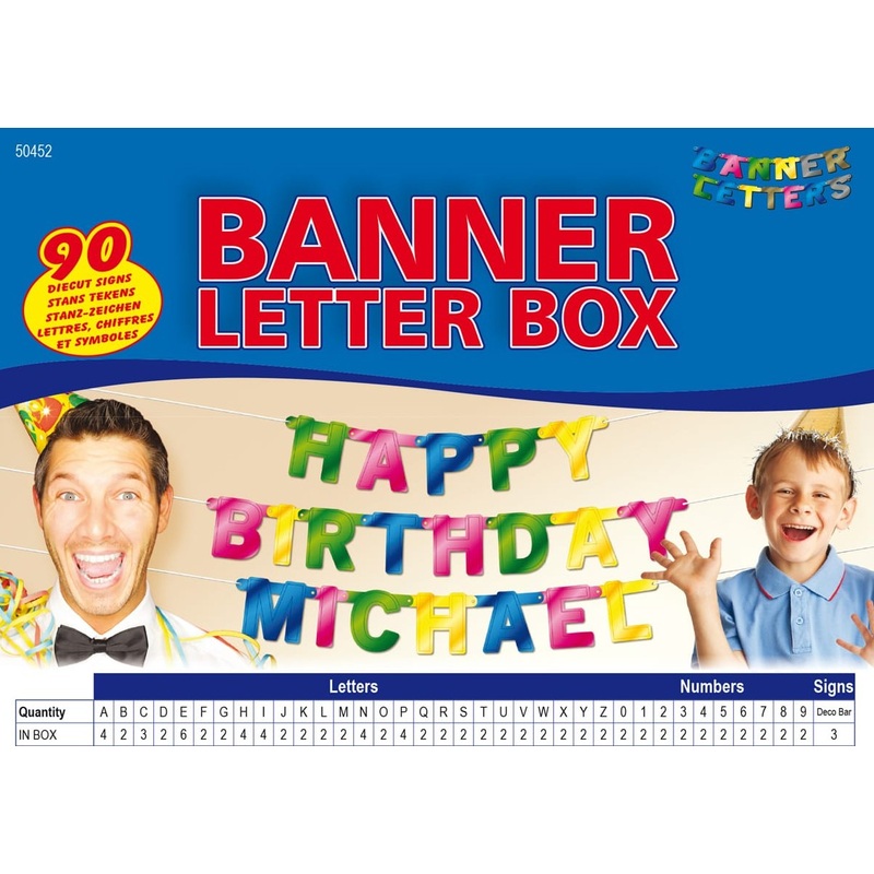 Customizable letter garland