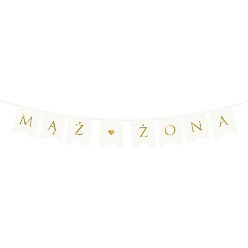 DIY bridal couple in love garland