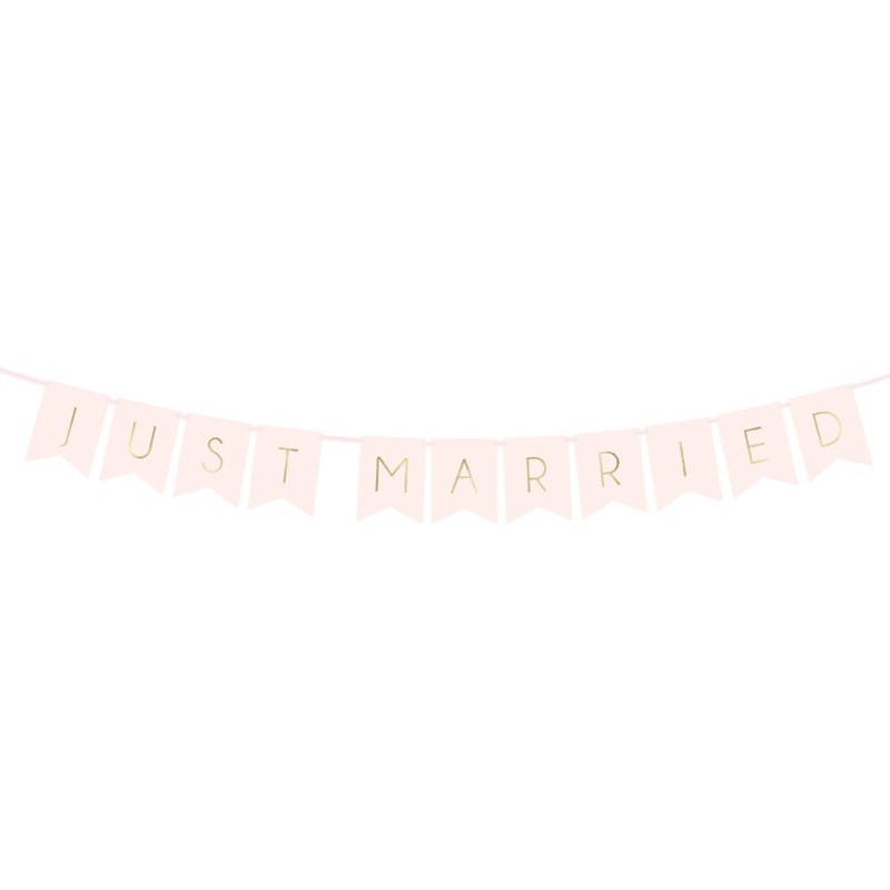 DIY freshly married garland pink 1.55m