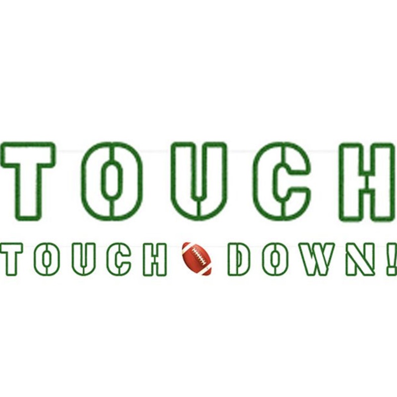 Football Touchdown Letter Garland 1.8m