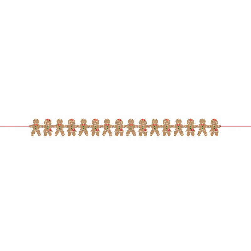 Gingerbread children garland 1.57m