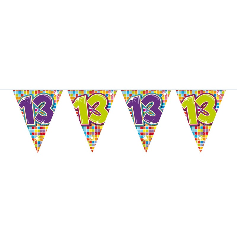 Groovy 13th Birthday pennant chain 3m