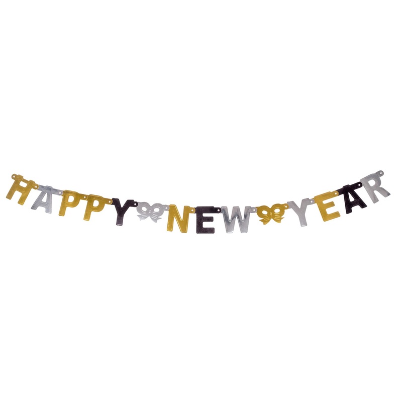 Happy New Year Colourful Garland 1.5m