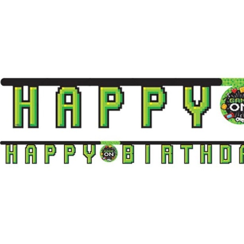 Level Up Birthday garland 2.18m