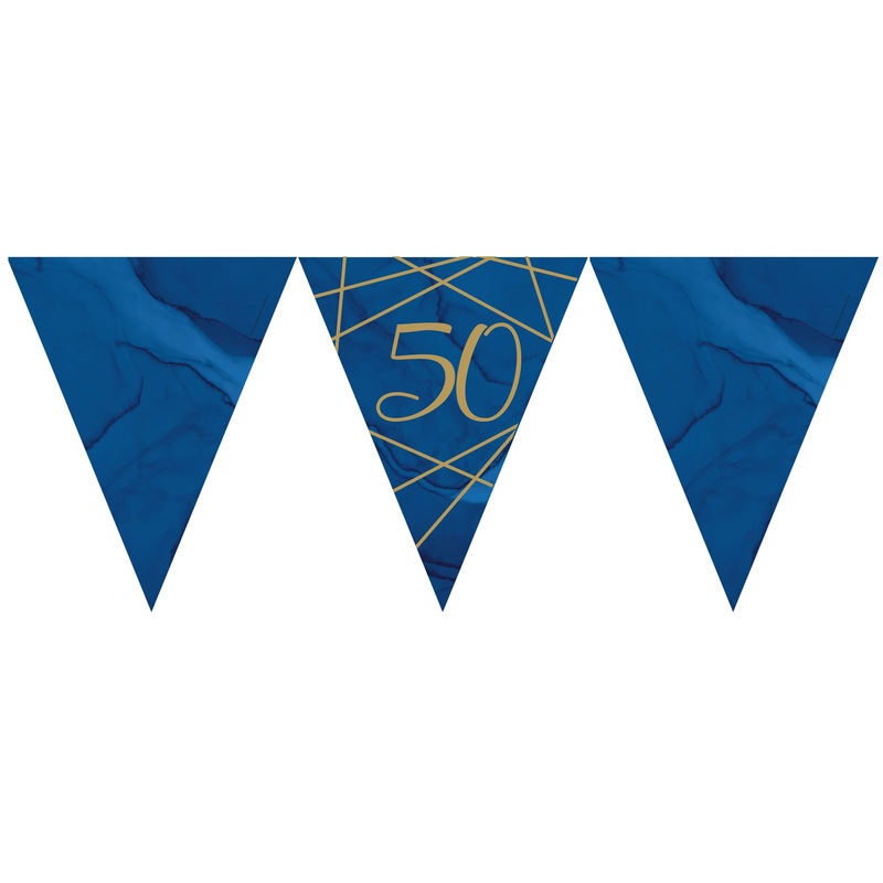 Luxurious 50th Birthday pennant chain 3.7m