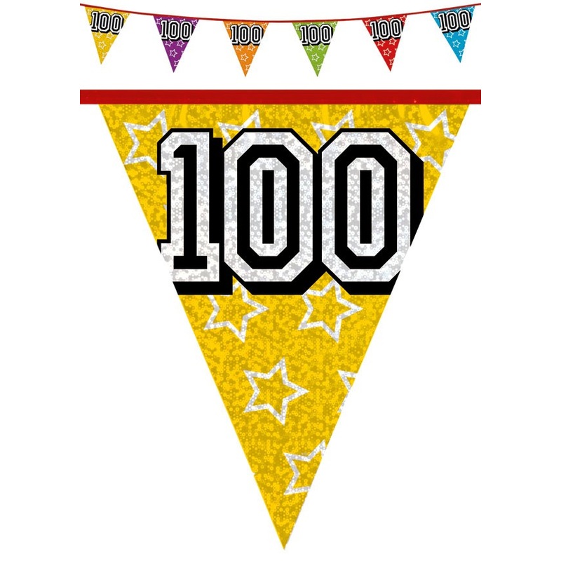 Party pennant chain 100 holographic 8m