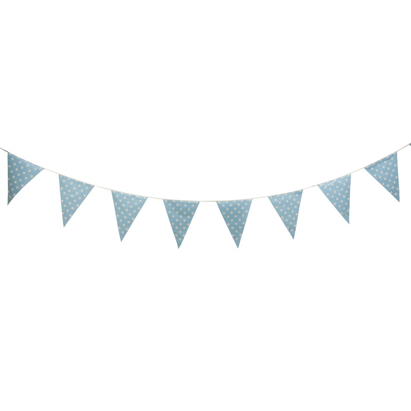 Points fun paper chains garland blue 360cm