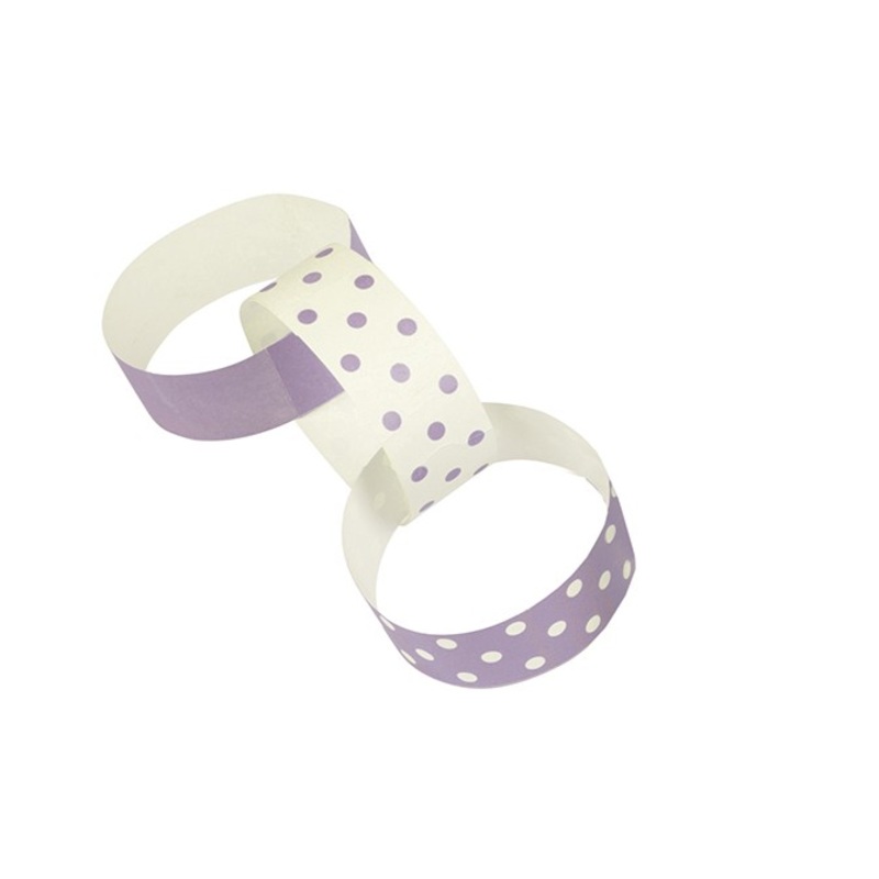 Points fun paper chains garland purple 240cm