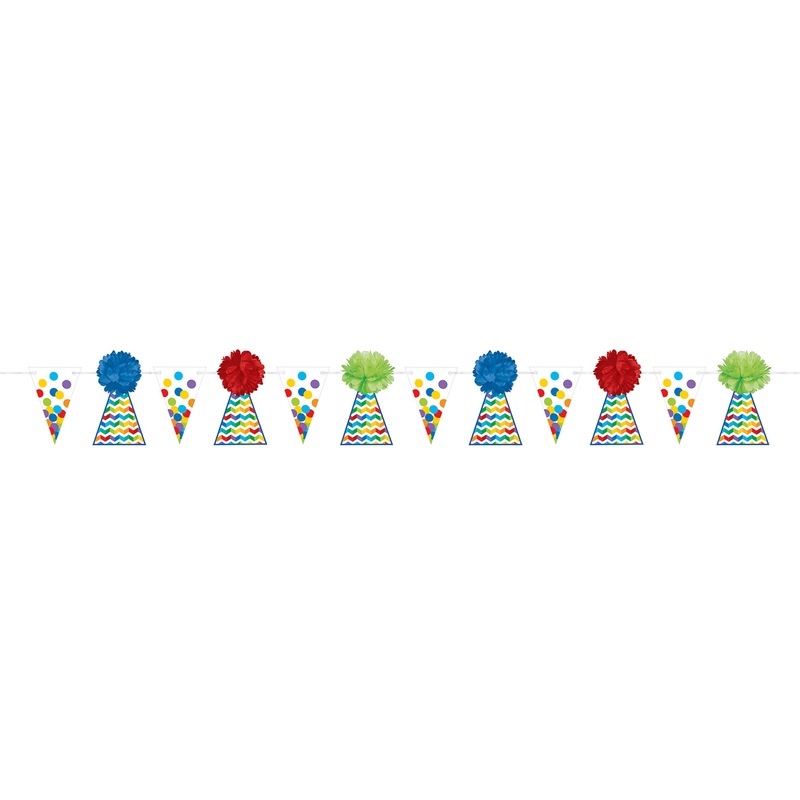 Rainbow Birthday garland 3.65m
