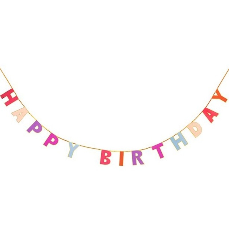 Rosy Birthday garland 3m