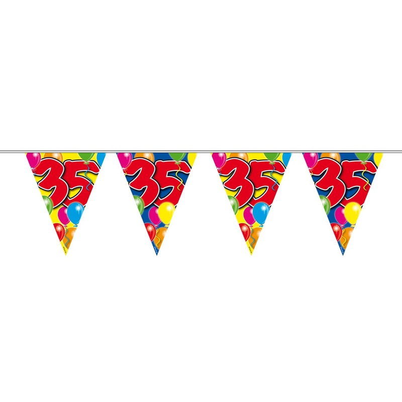 Spectacular 35th Birthday pennant chain 10m