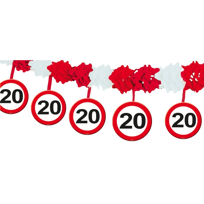 Traffic sign 20 garland 4m