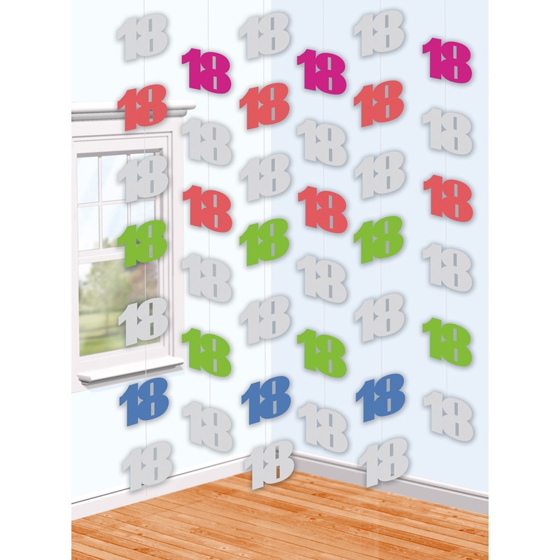 18th Celebration hanging decoration 200cm