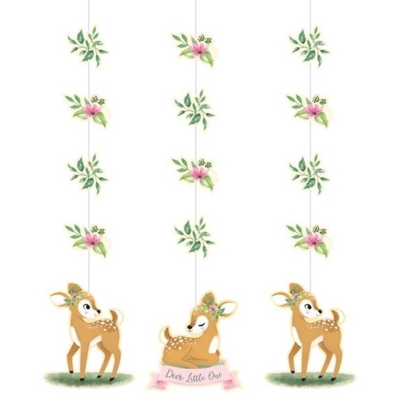 3 cute deer hangers 81cm