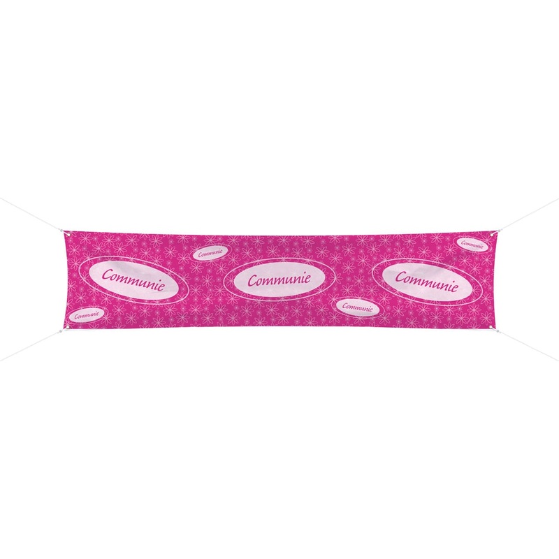 Communion banner pink flower 1,8m