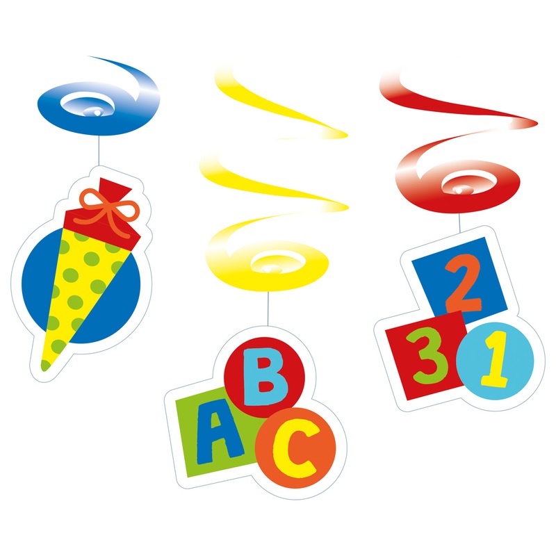 First School Day swirl banner 80cm