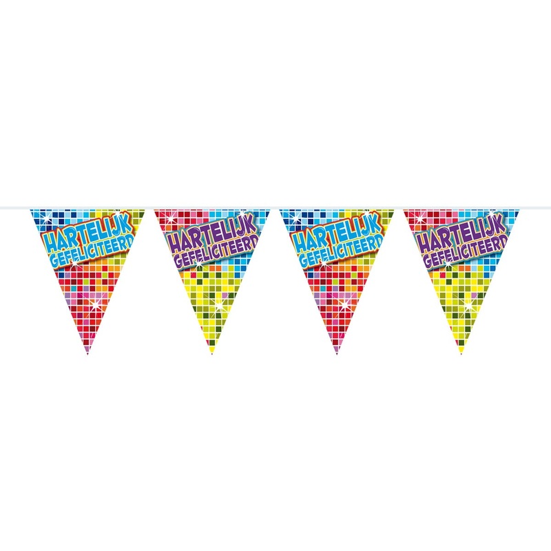 Groovy Hartelijk Gefeliciteerd pennant chain 3m