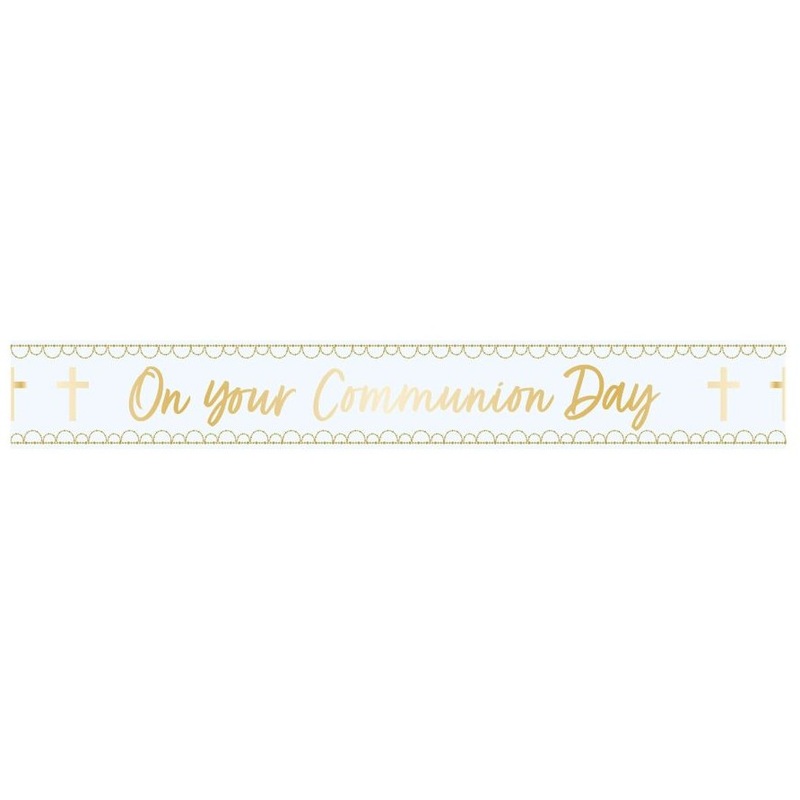 Holy Blue Communion Banner 2.7m