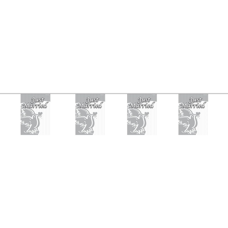Just Married pennant chain pigeon 4m