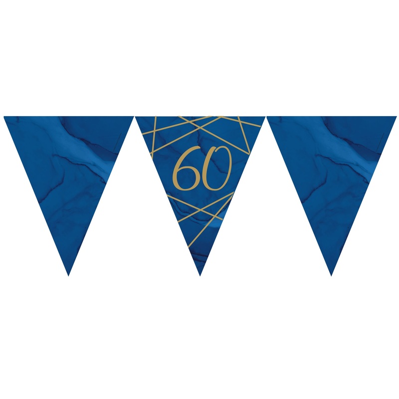Luxurious 60th Birthday pennant chain 3.7m