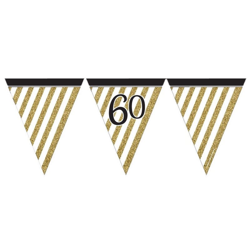 Magical 60th Birthday pennant chain 3.7m