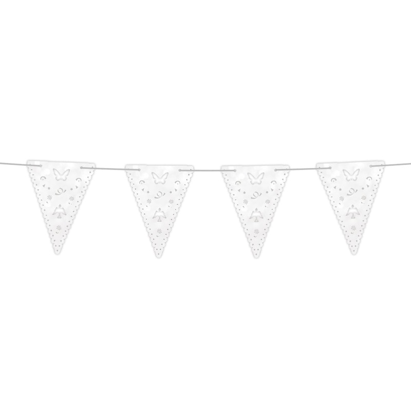 Pennant chain Communie white 4m