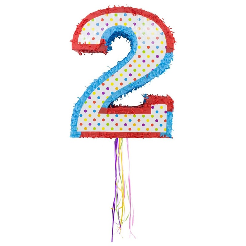 Pinata colorful number 2