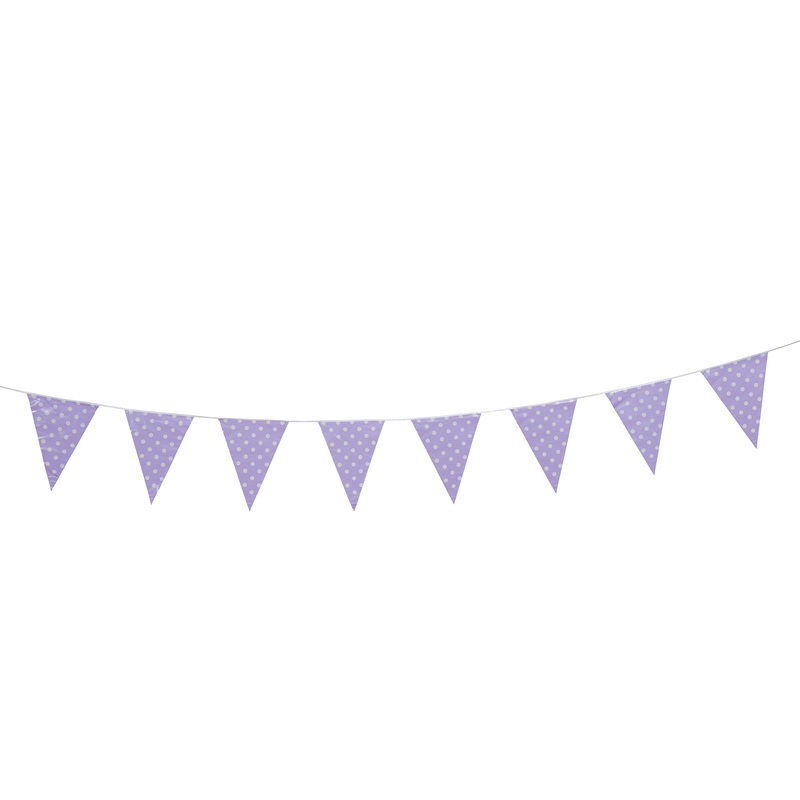 Points fun paper chains garland purple 360cm