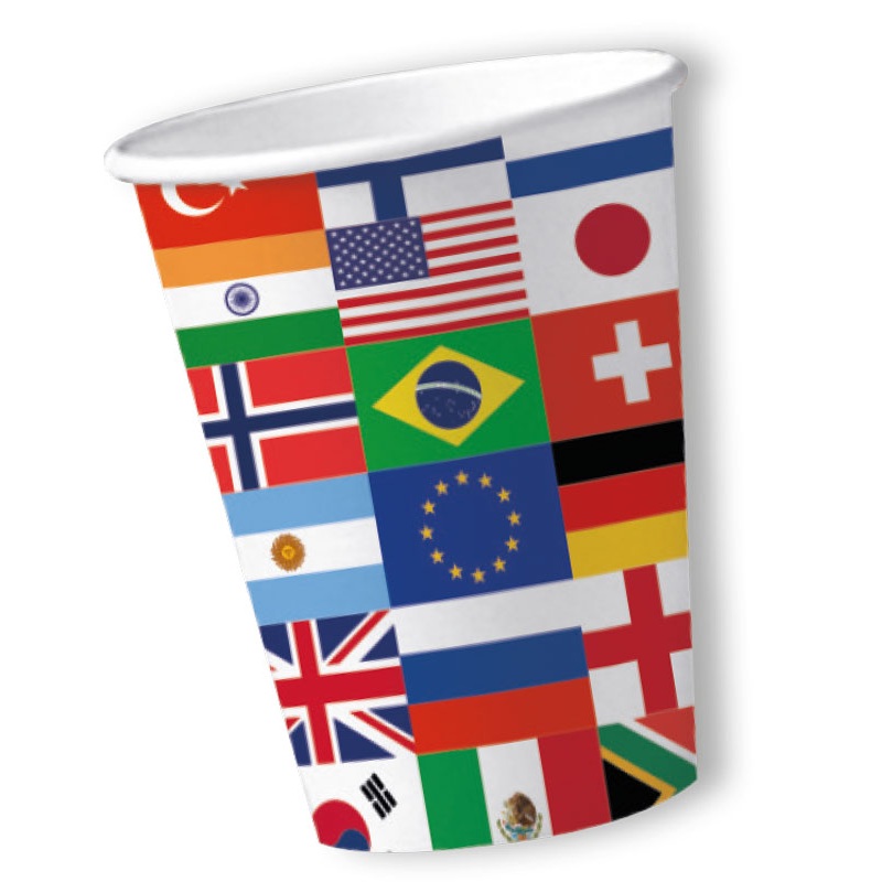 10 country party cups 200ml